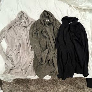 3 Barefoot Dreams Circle Cardigans, NWOT